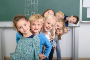depositphotos 91671854 stock photo kids form a line in